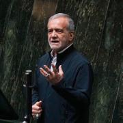 Irans president Masoud Pezeshkian.