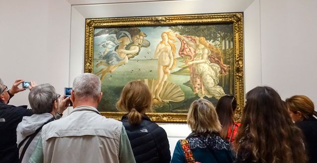 Konstverket ”Venus födelse” på Uffizierna. Løvland, Marianne / TT NYHETSBYRÅN
