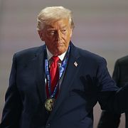 Donald Trump och Gianni Infantino, arkivbild.