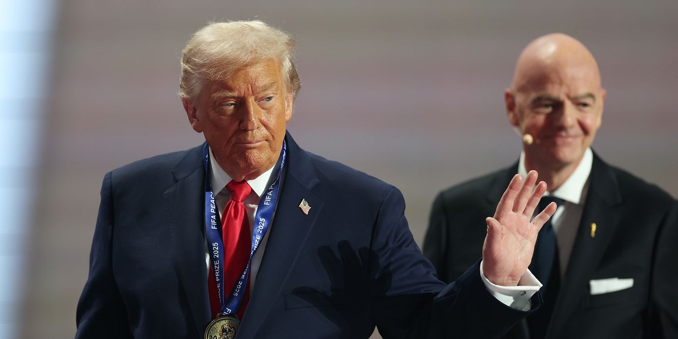 Donald Trump och Gianni Infantino, arkivbild.