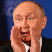 Putin och Trump innan mötet inleddes