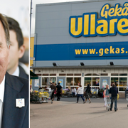 Stefan Löfven (S) och Gekås i Ullared.