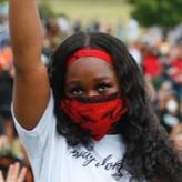 Black lives matter-protester i Tulsa. 