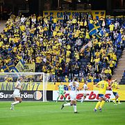 Svenska fans, publik under lördagens VM-kval mellan Sverige och Serbien på Strawberry Arena,
