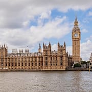 Westminsterpalatset, Storbritanniens parlamentsbyggnad. Wikimedia Commons