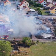 Bild från släckningsarbetet.