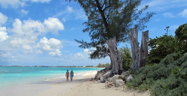 Strand på Caymanöarna/Arkivbild DAVID MCFADDEN / AP