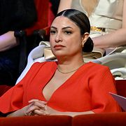 Vänsterpartiets partiledare Nooshi Dadgostar vid Nobelprisutdelningen, 2025. 