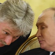 Dmitrij Peskov och Rysslands president Vladimir Putin