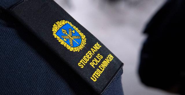 Studerande till polis. Arkivbild.  Johan Nilsson/TT / TT NYHETSBYRÅN