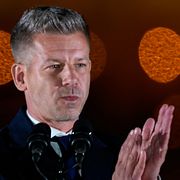 Péter Magyar, tillträdande premiärminister i Ungern.