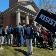 En demonstration vid Harvard i april. 