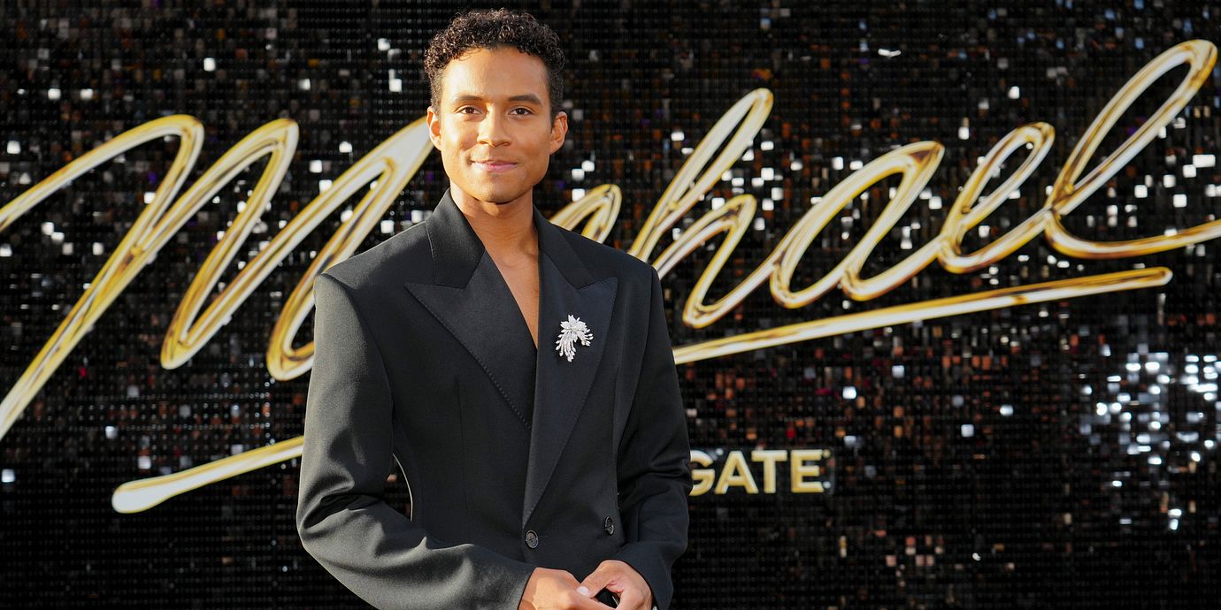 Jaafar Jackson på premiären av ”Michael”