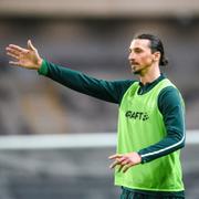 Zlatan Ibrahimovic på Hammarby-träning. 