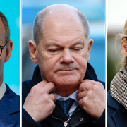 Friedrich Merz, Olaf Scholz, Alice Weidel