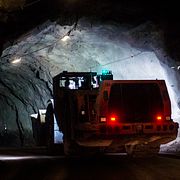 Nedgången den 27 mars 2014 till gruvan i Kiruna. Arkivbild.