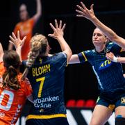 Sverige mötte Nederländerna i en träningsmatch före OS. Den matchen vann Sverige med 28–23.