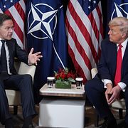 Mark Rutte och Donald Trump