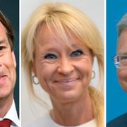 Michael Wolf, Swedbank, Annika Fakengren, SEB och Christian Clausen, Nordea