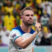 Jordan Henderson i Englands landslagströja under VM i Qatar.