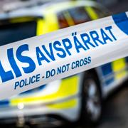 En polisavspärrning vid en tidigare händelse. Arkivbild. 