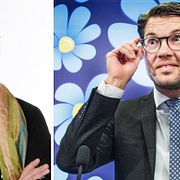 Lena Mellin och Jimmie Åkesson.