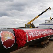 Pipeline mellan Ryssland och Kina som började byggas 2015.