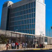 USA:s ambassad i Havanna. 