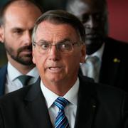 Jair Bolsonaro i presidentpalatset efter valförlusten i slutet på oktober.