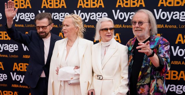 Abba i London inför premiären av ”Abba Voyage” Alberto Pezzali / AP