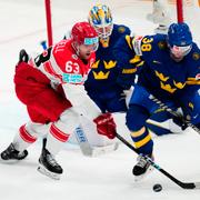 Sveriges Rasmus Sandin mot Danmarks Patrick Russell