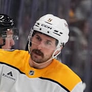 Filip Forsberg i matchen mot Colorado Avalanche i januari.