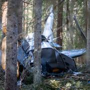 Den kraschade helikoptern utanför Leksand. 