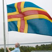 Ålands flagga. 