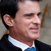 Manuel Valls och Emmanuel Macron. Arkivbild.