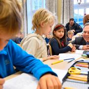 Jan Björklund på Engelbrektsskolan i Stockholm
