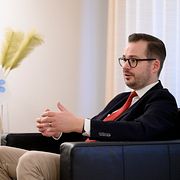 SD:s partisekreterare Mattias Bäckström Johansson.