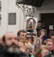 Protester till stöd för Pavel Roman Hrytsyna / AP