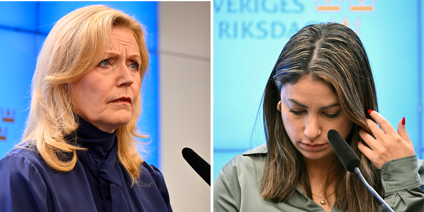 Elisabeth Thand Ringqvist och Nooshi Dadgostar. Arkivbilder.