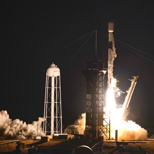A SpaceX Falcon 9 rocket lifts off from Launch Complex 39A at the Kennedy Space Center in Cape Canaveral, Fla., Thursday, Dec. 9, 2021.  John Raoux / AP