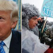 Donald Trump. Protester i North Dakota.