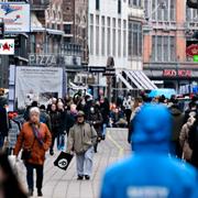 Shoppinggata i Köpenhamn.