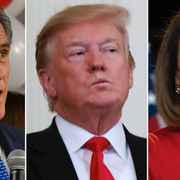 Mitt Romney, Donald Trump och Nancy Pelosi.