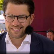 Åkesson ler under utfrågningen