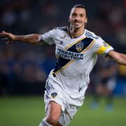 Zlatan Ibrahimovic i Galaxytröjan.