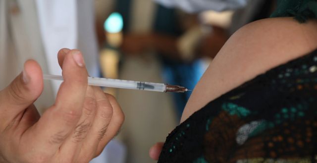 Vaccinering mot covid-19.  Rahmat Gul / TT NYHETSBYRÅN