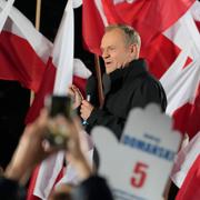 Polska oppositionsledaren Donald Tusk, kandiderar åter som premiärminister.