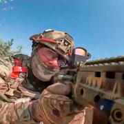 Rysk soldat på en okänd plats i Ukraina, 10 juni.