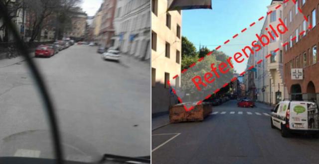 Akilovs egen bild från lastbilen klockan 14.49. Polisens referensbild. 