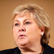 Erna Solberg.  